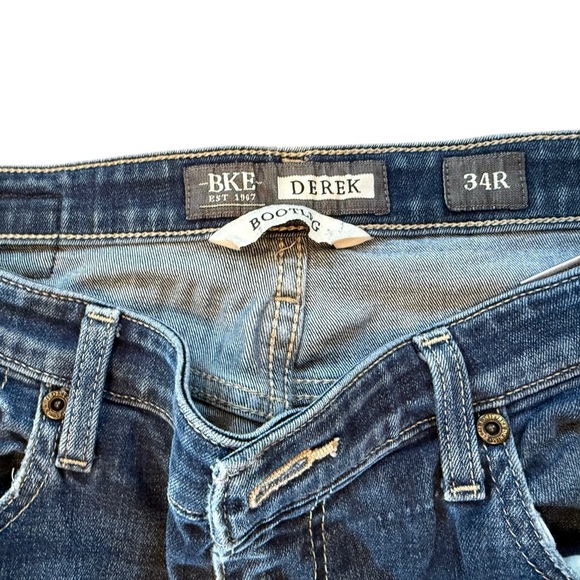 Buckle Bootcut Jeans in Denim Blue - Picture 3 of 3